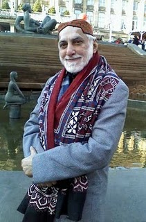 Photo: Potrait of Ahmed Makhdoon, a staunch Sindiyat nationalist, written on his mind, inscribed in his heart and injected into his soul